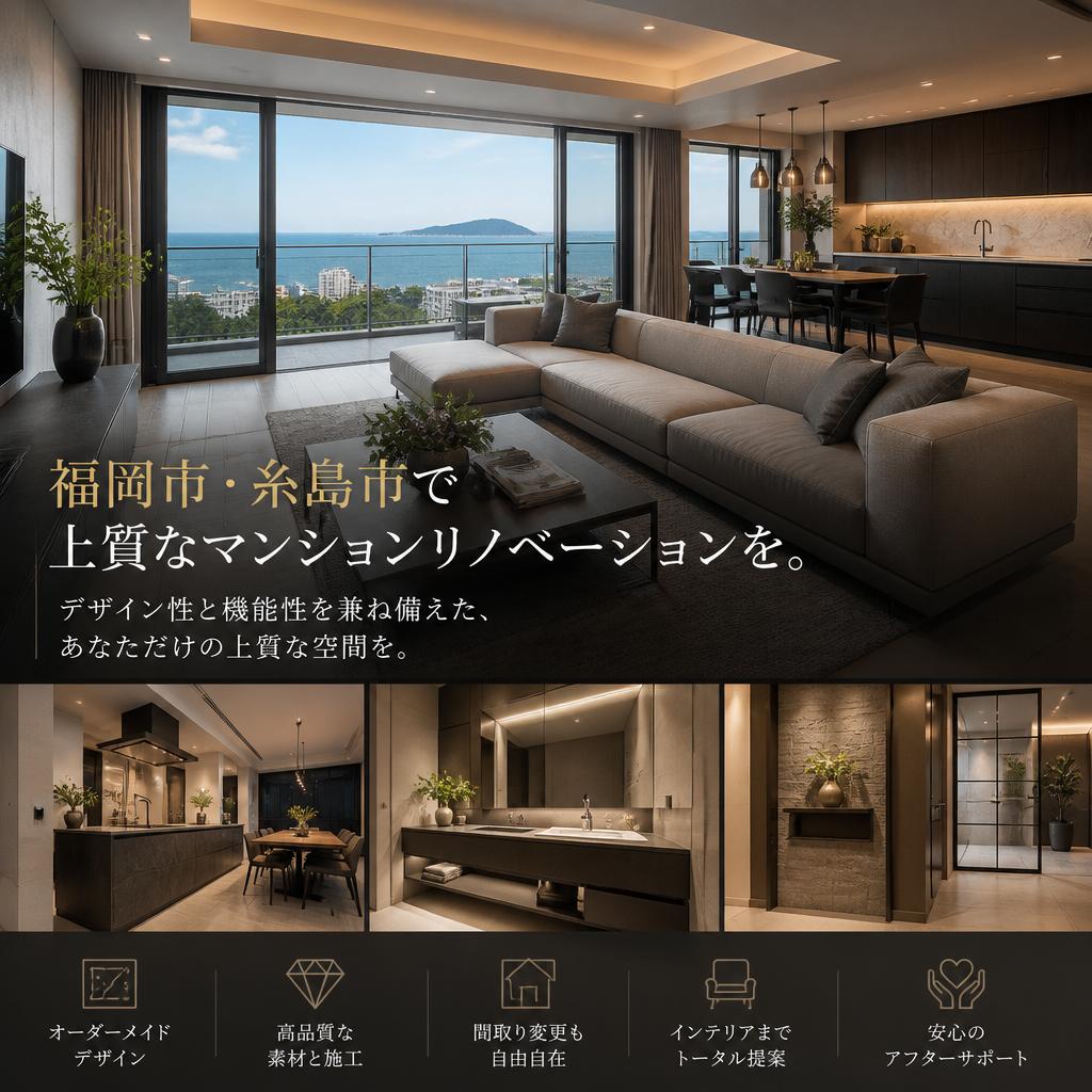 福岡市・糸島市の高級マンションリフォーム・リノベーションなら！