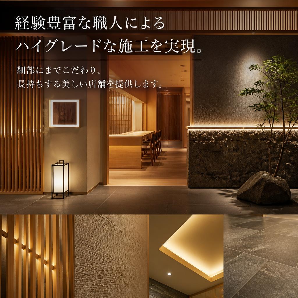 ハイグレードな施工で品質を保証