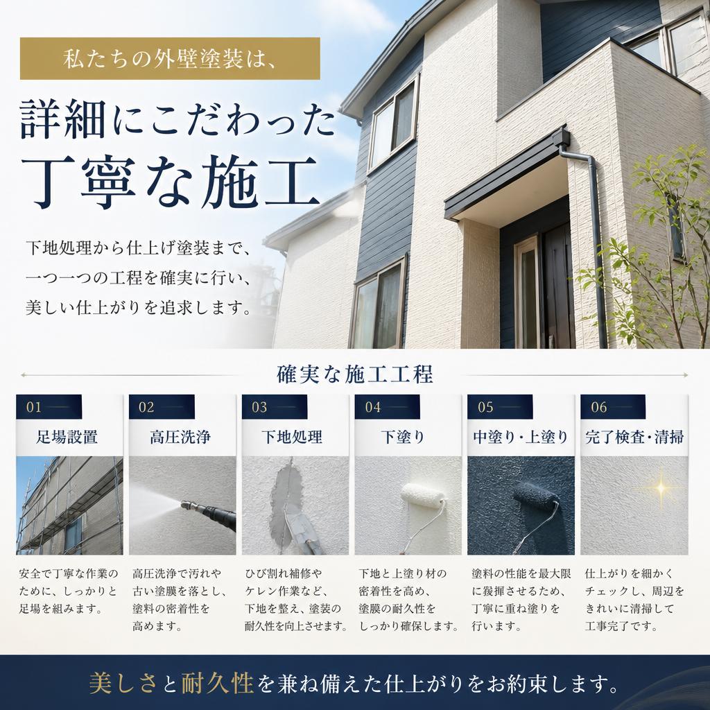 丁寧施工のこだわり