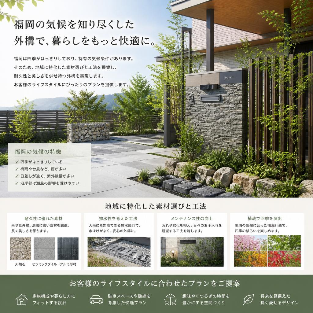 福岡の気候に合わせた最適プラン