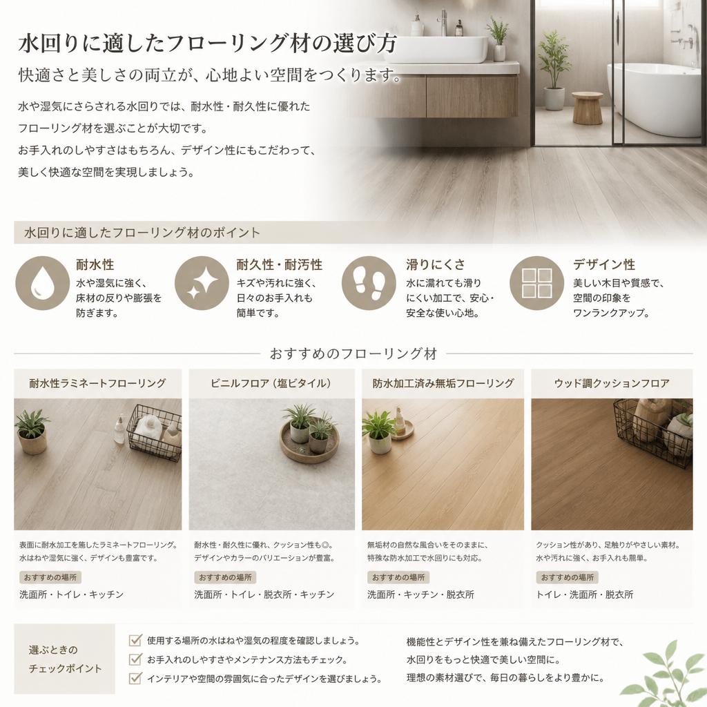 フローリング材選びのポイント