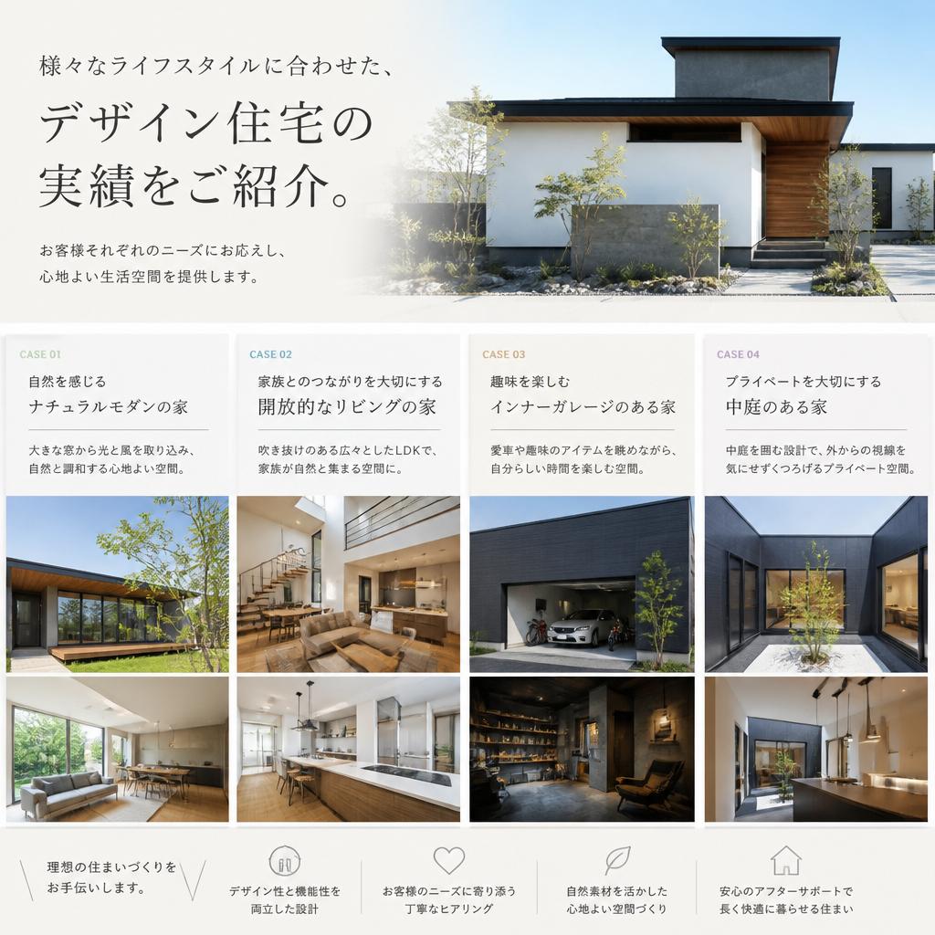 皆が満足するデザイン住宅