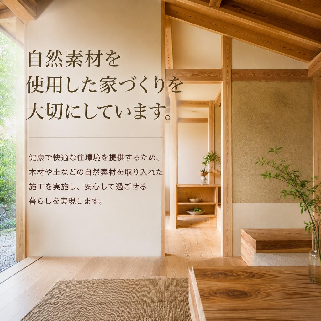 自然素材の家がもたらす快適な住環境