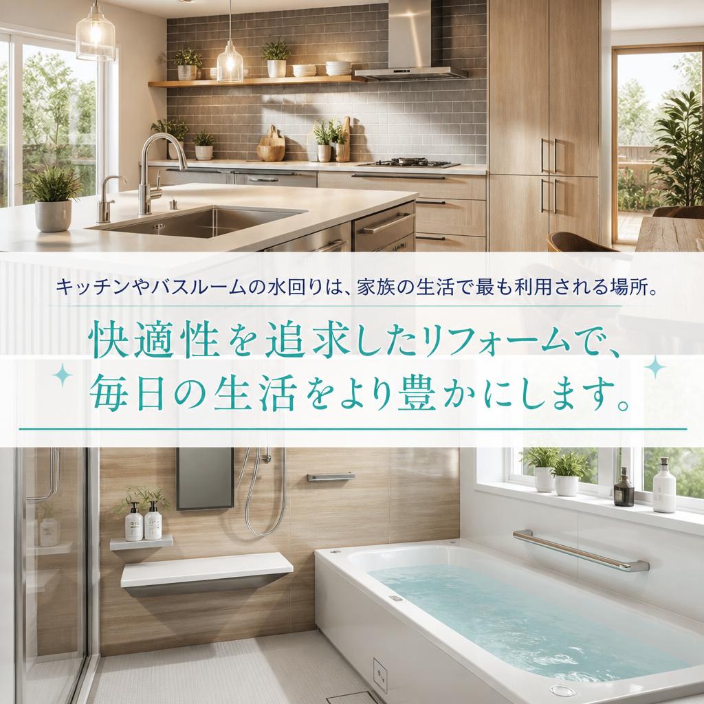 2. 水回りリフォームで快適生活
