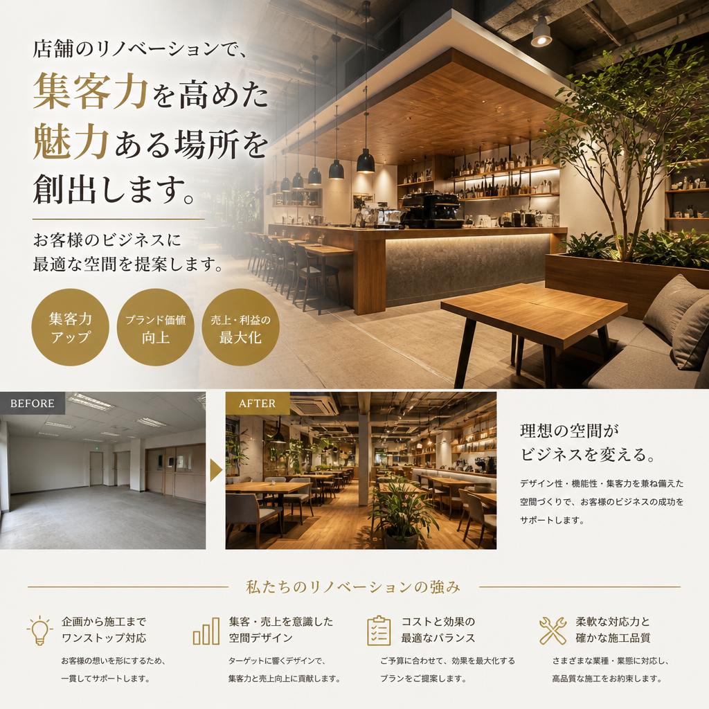 3.店舗リノベーションで新たな価値を