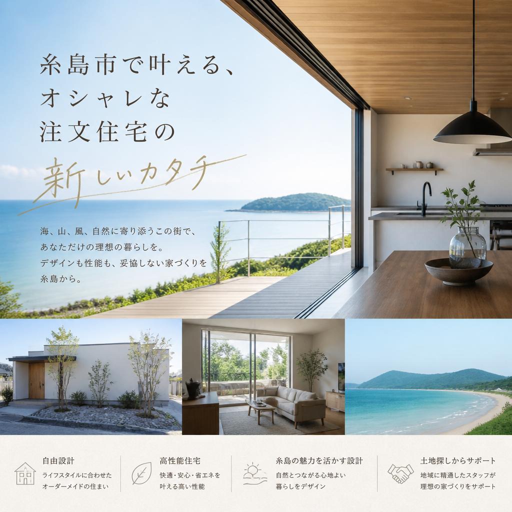 糸島市で叶える、オシャレな注文住宅の新しいカタチ