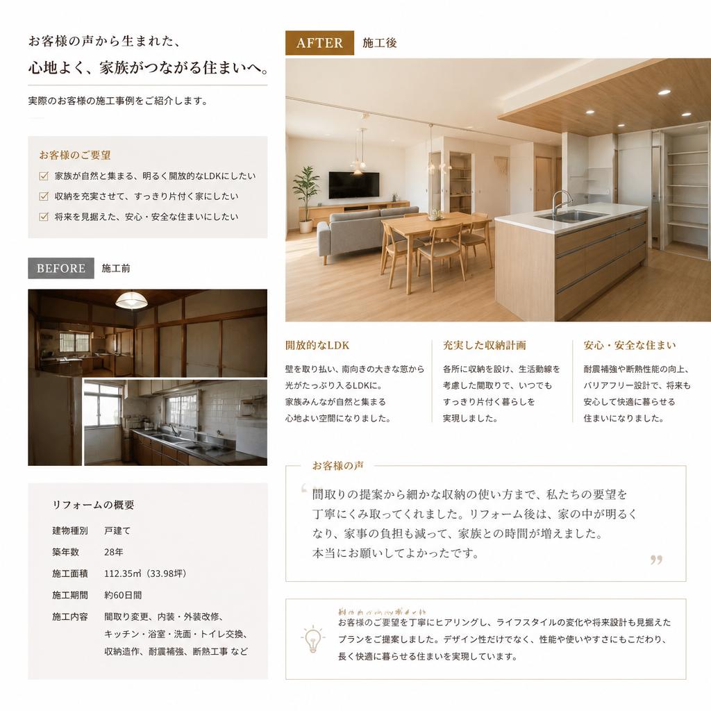 4. お客様の声・施工事例