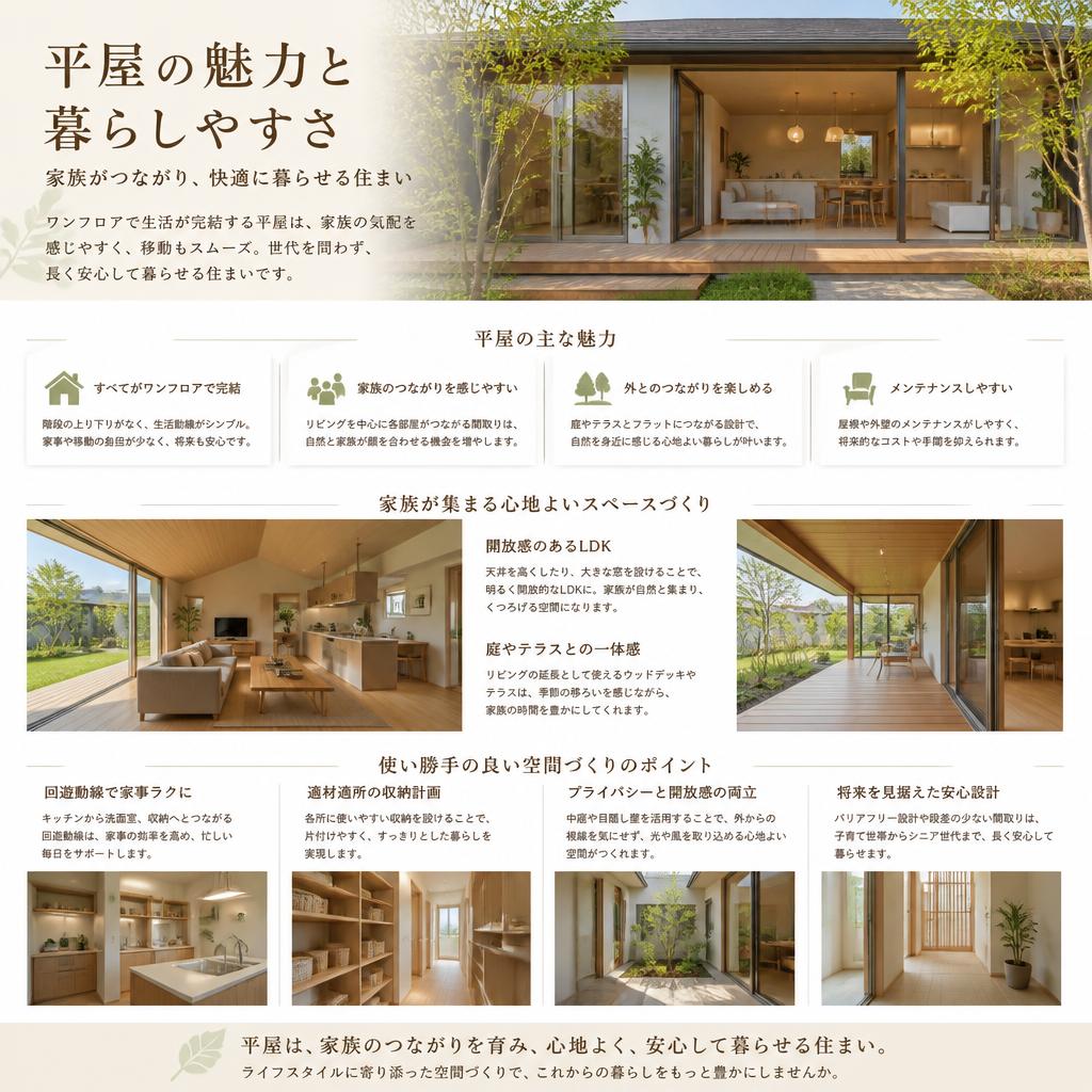 平屋の恩恵とスタイル