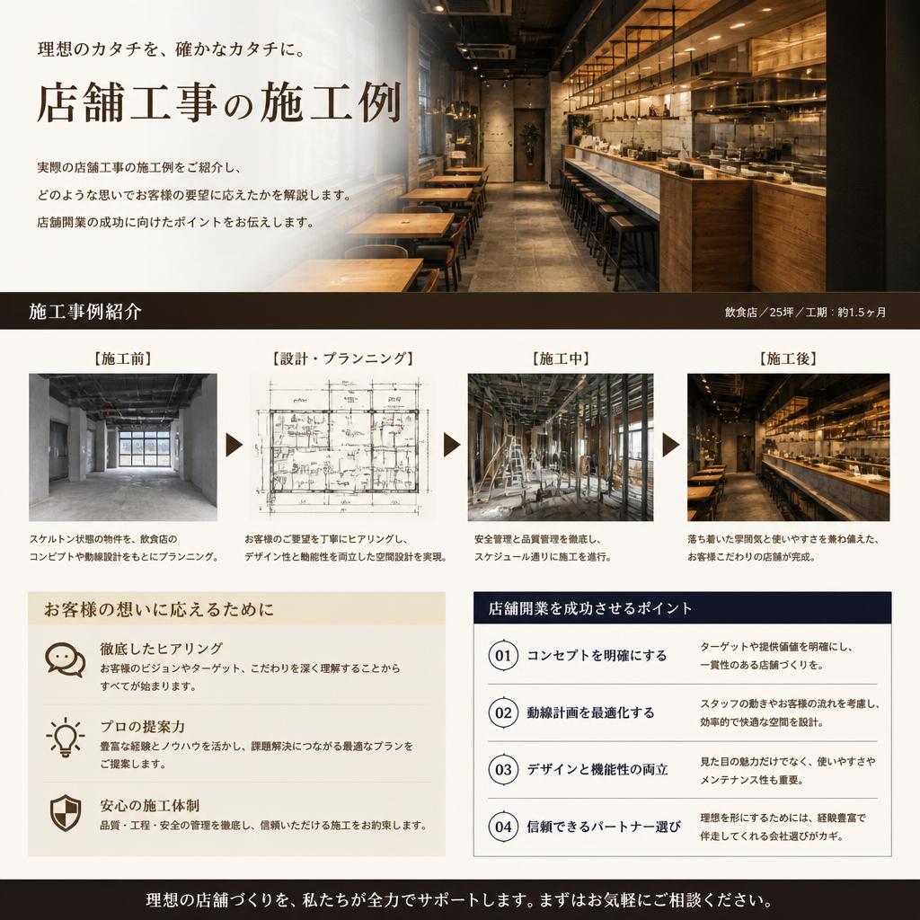店舗工事の成功事例