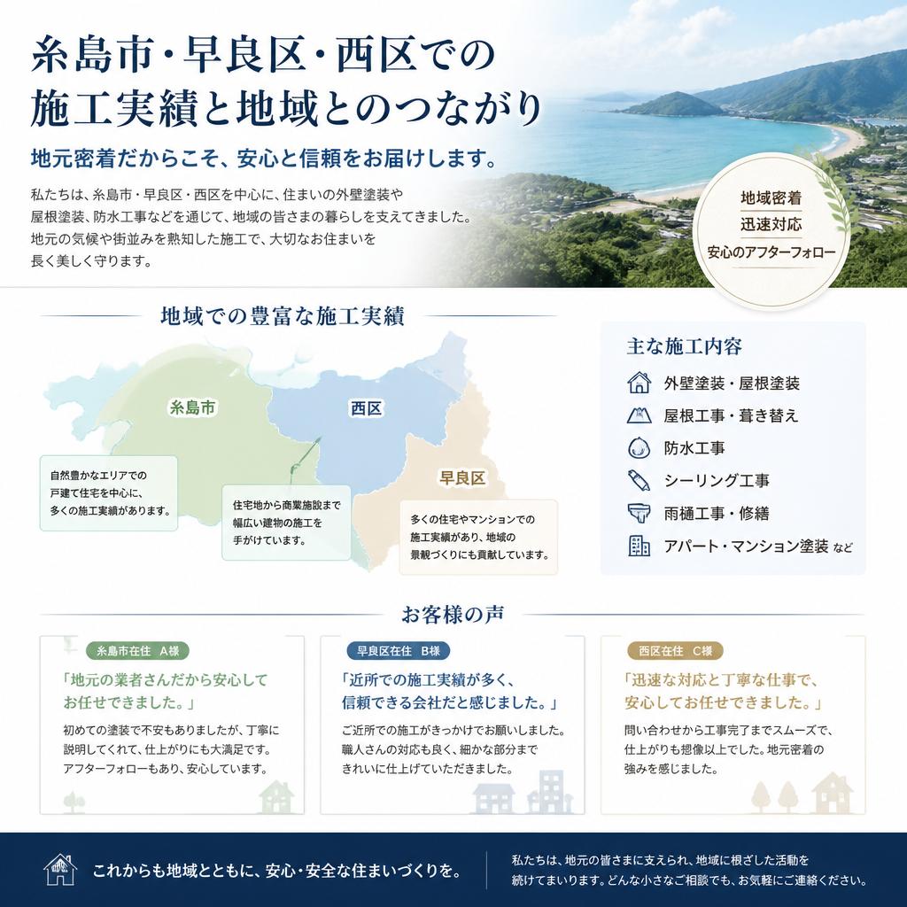 地元密着型の信頼