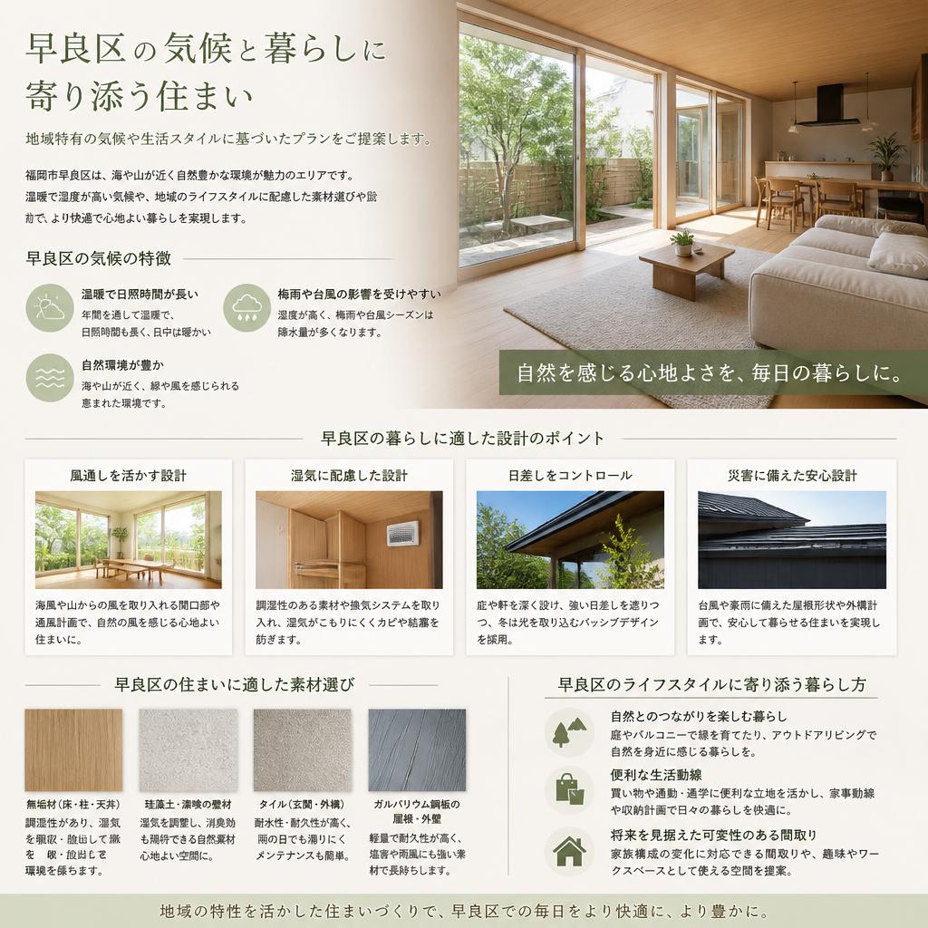 早良区のニーズに合ったプランニング