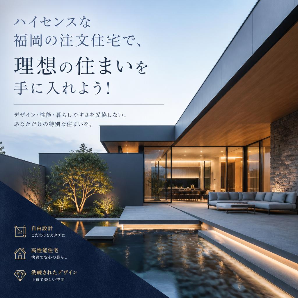 ハイセンスな福岡の注文住宅で、理想の住まいを手に入れよう！