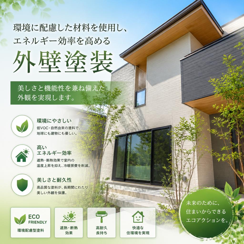 省エネでエコな外壁塗装