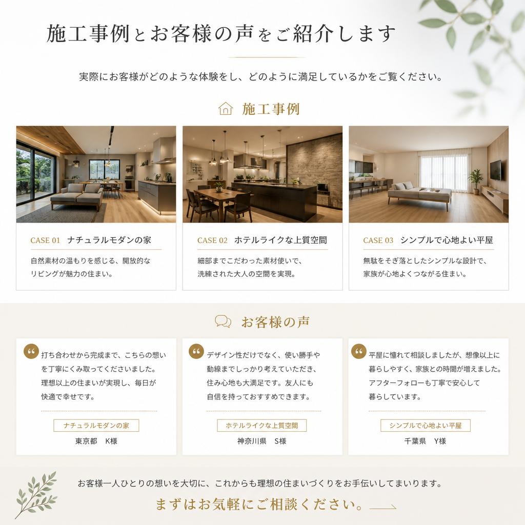 4. お客様の声 - 実際の改修事例