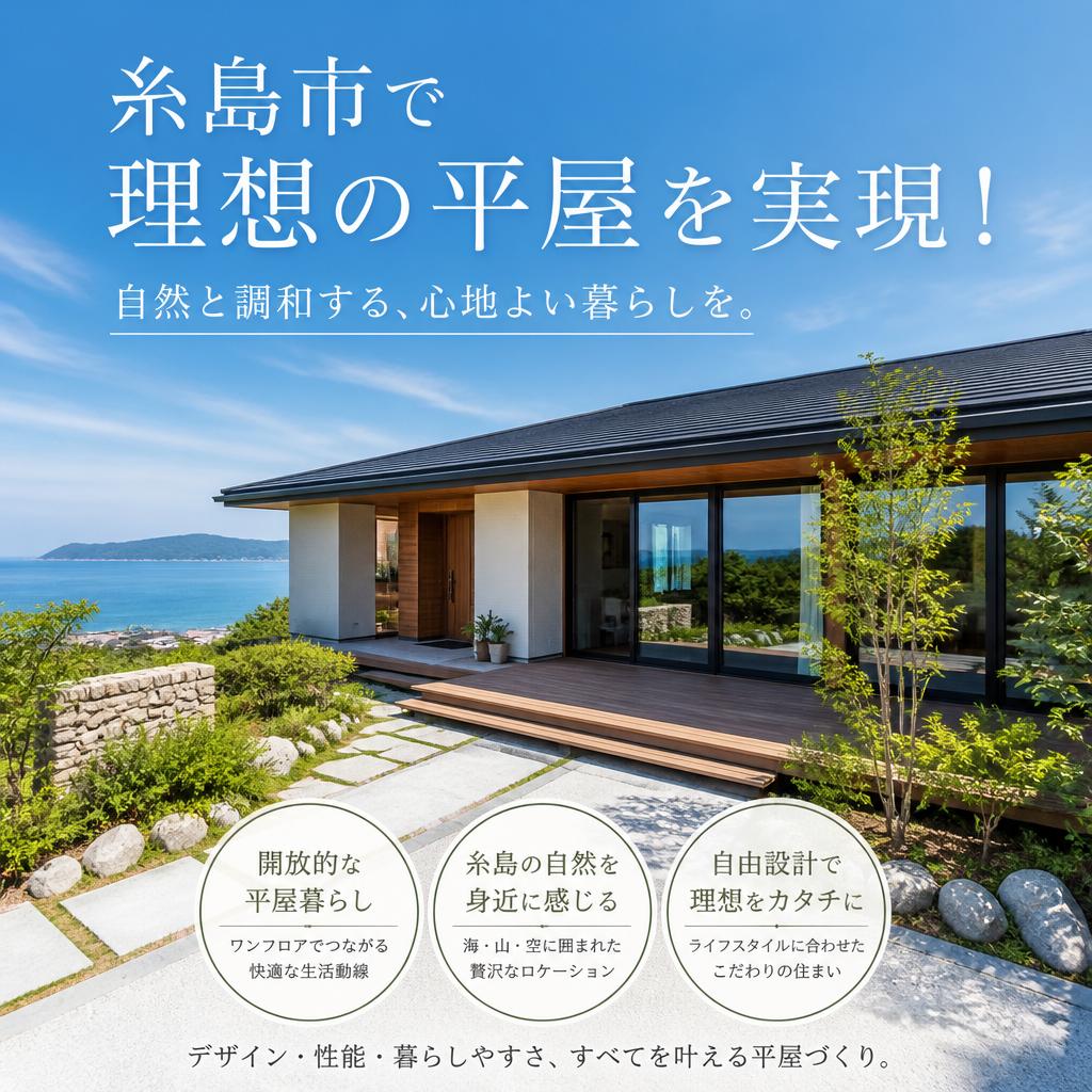 糸島市で理想の平屋を実現！
