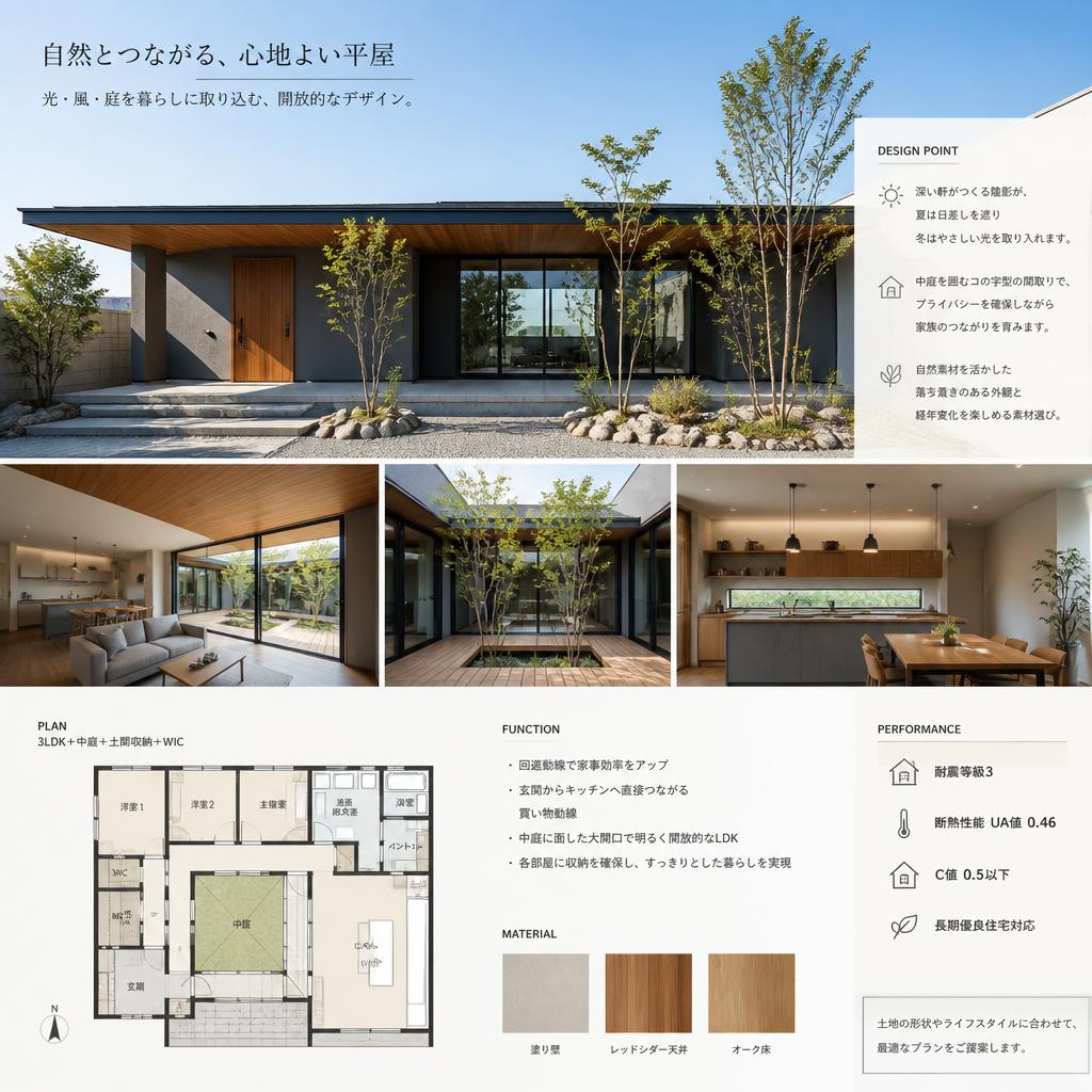 2. デザインにこだわった平屋のアイデア