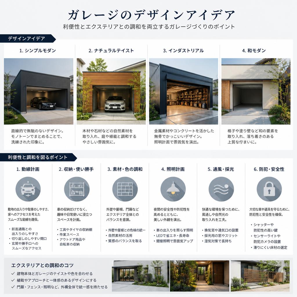 4. ガレージデザインで機能性をアップ