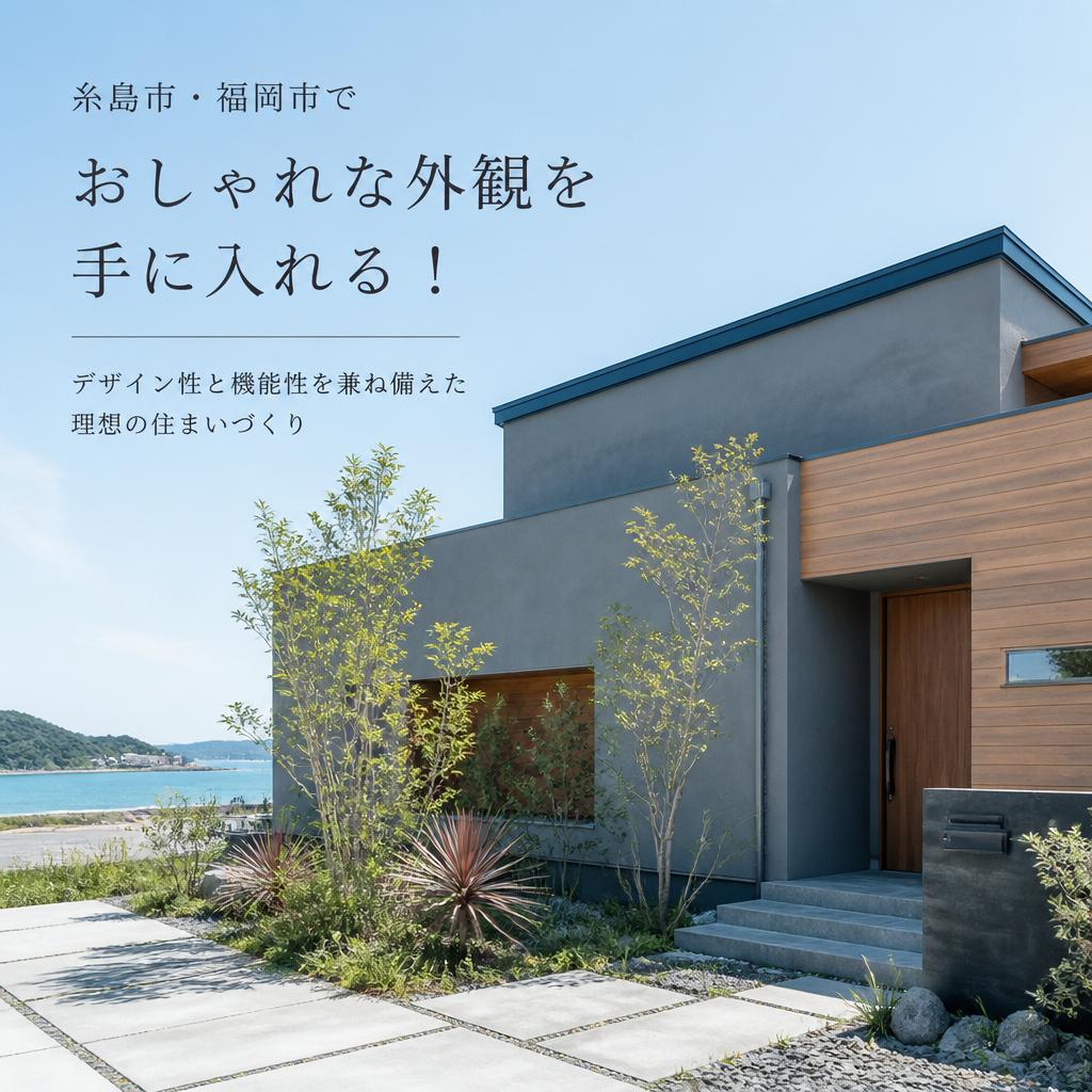 糸島市・福岡市でおしゃれな外観を手に入れる！