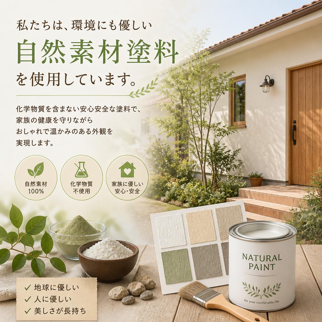 自然素材塗料のこだわり