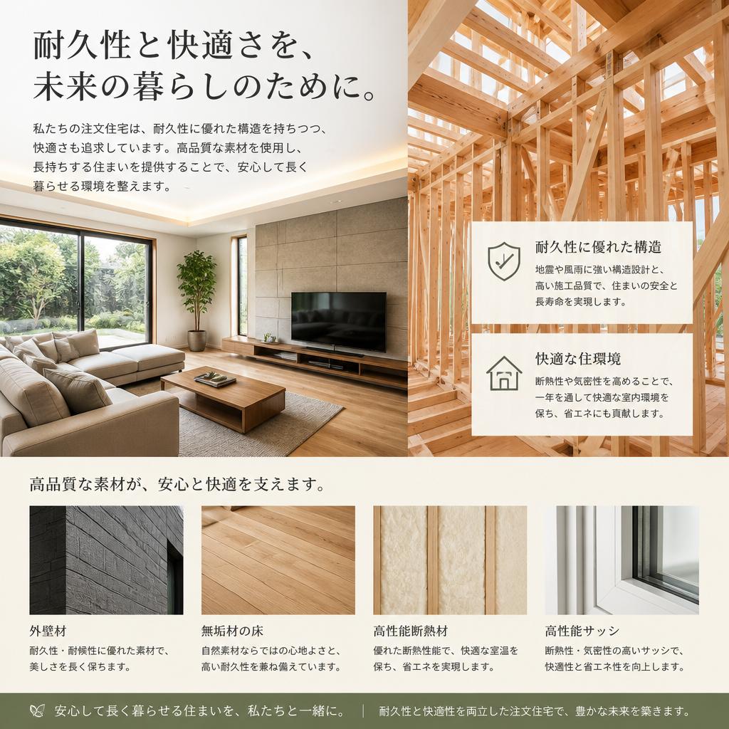 耐久性と快適性の両立