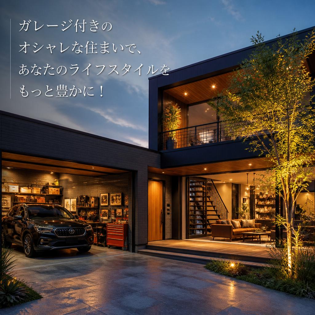 ガレージ付きのオシャレな住まいで、あなたのライフスタイルをもっと豊かに！