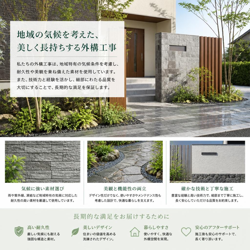 品質重視の外構工事とは？