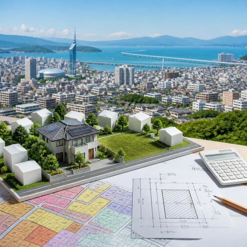 福岡で夢を叶える! 注文住宅用の土地選びに必要な用途地域と建ぺい率をマスターしよう